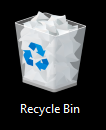 Windows desktop Recycle Bin icon on the office server
